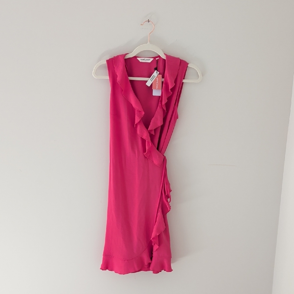 NAF NAF Paris NWT Ruffle Dress - size 38